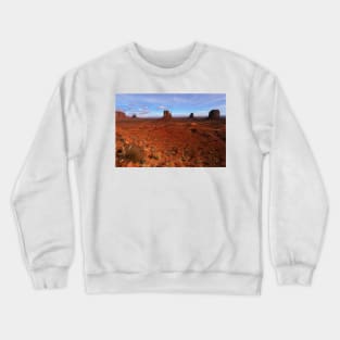 Monument Valley and Clouds3 Crewneck Sweatshirt